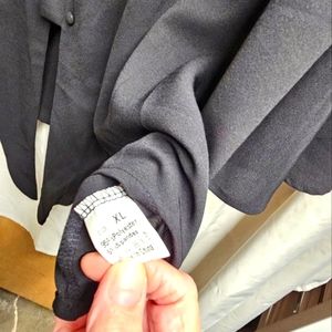 Black Tie at waist blouse